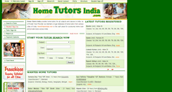 Desktop Screenshot of hometutorsindia.com