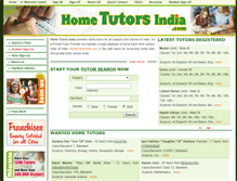 Tablet Screenshot of hometutorsindia.com